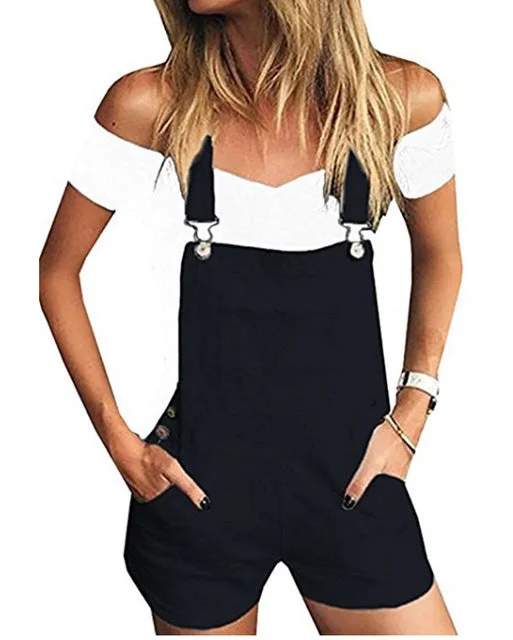 2019 Fashion Denim Overalls for Women Jumpsuit Female Denim Rompers Womens Playsuit Salopette Straps Overalls Shorts Rompers