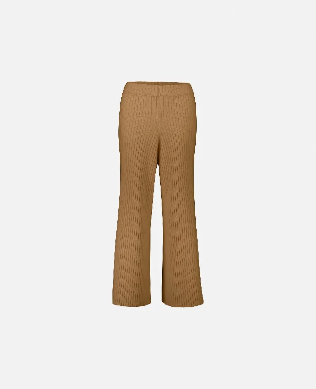 Hose aus Cashmere in Beige