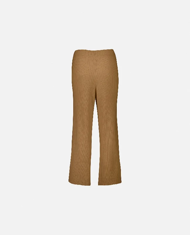 Hose aus Cashmere in Beige