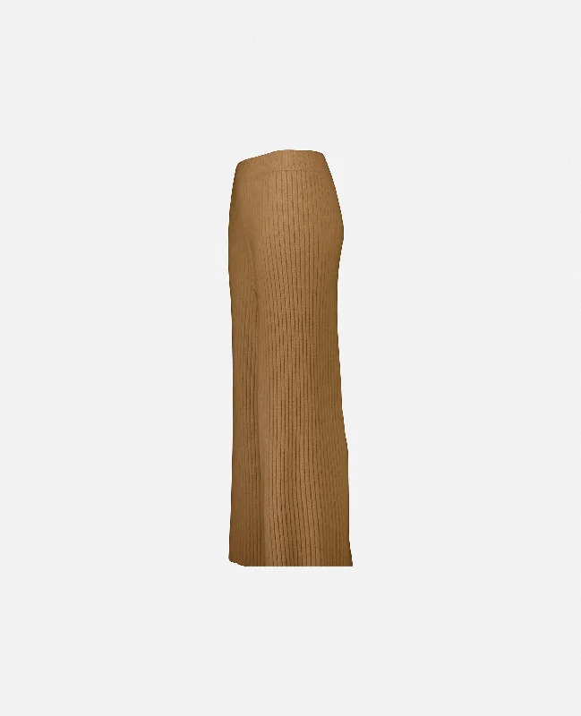 Hose aus Cashmere in Beige