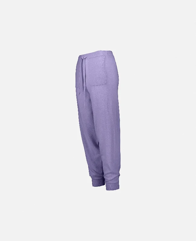 Hose aus Cashmere-Mischung in Lila