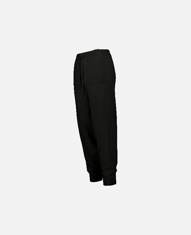 Hose aus Cashmere-Mischung in Schwarz