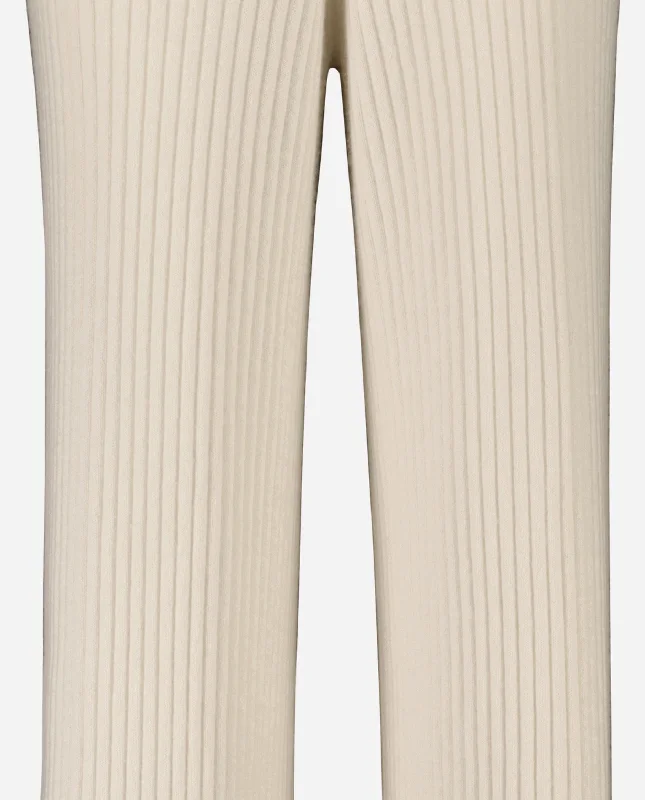 Hose aus Cashmere in Creme