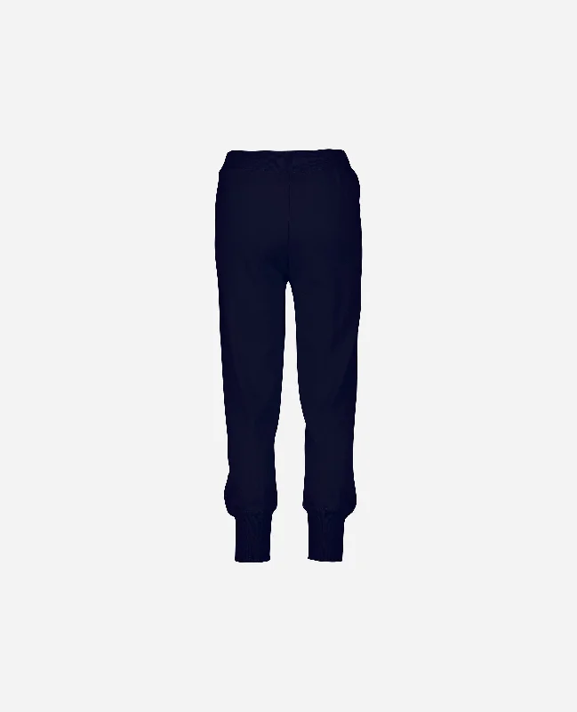 Hose aus Cashmere-Mischung in Navy