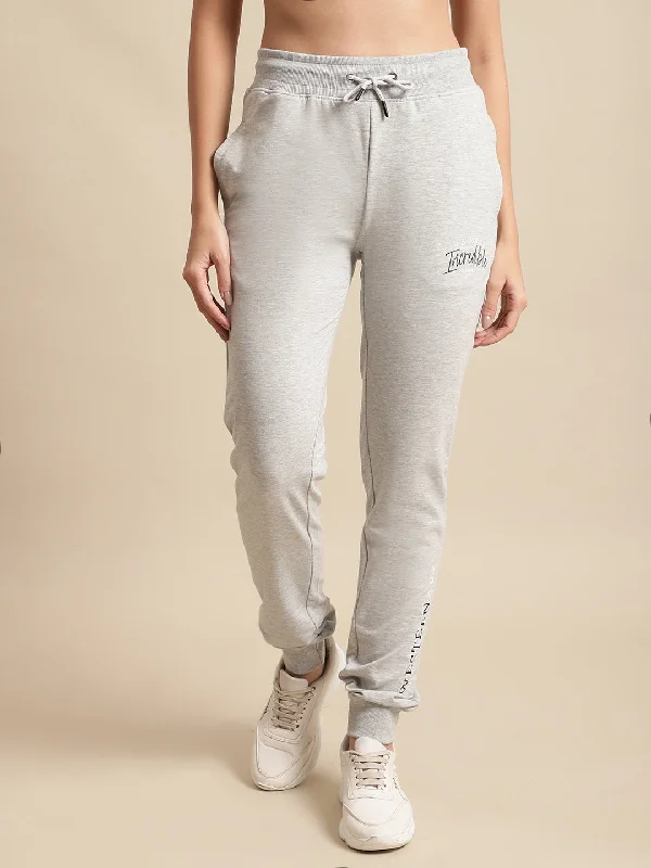 Cantabil Ladies Grey Melange Track Pant