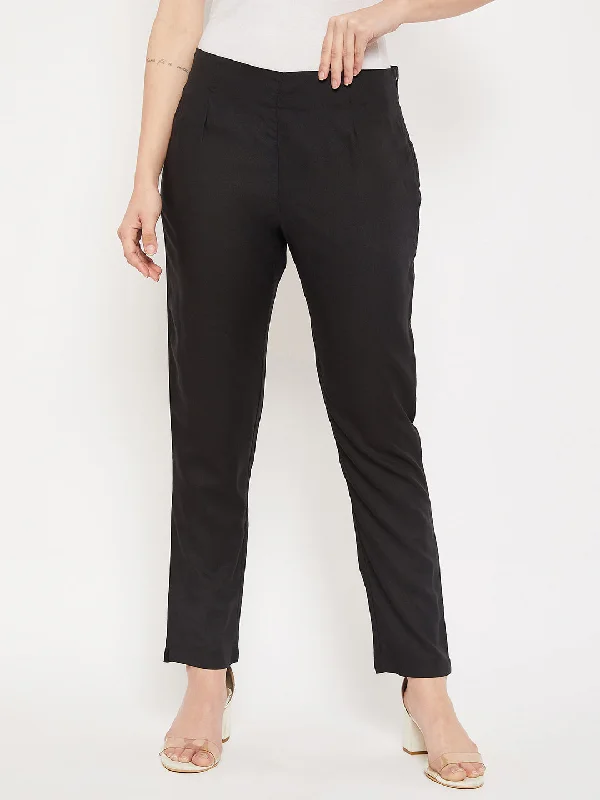 Cantabil Women Black Pant