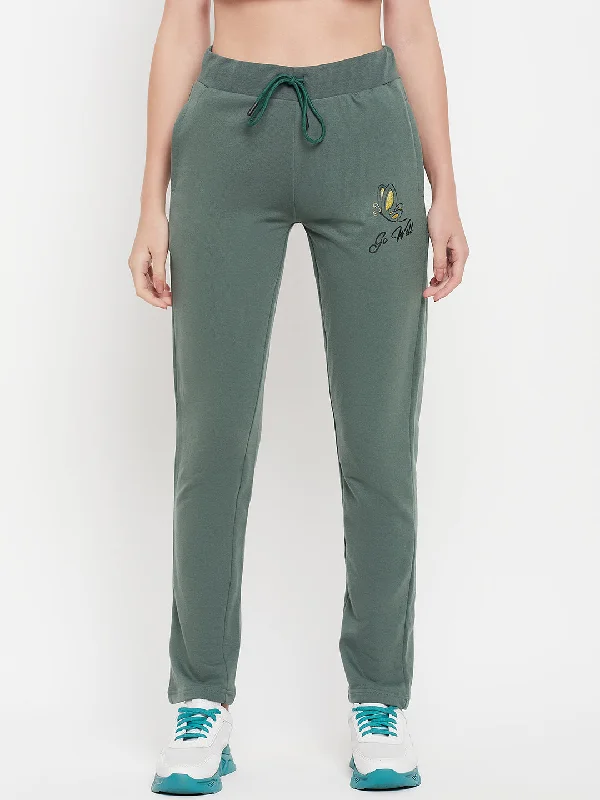 Cantabil Women Green Track Pant