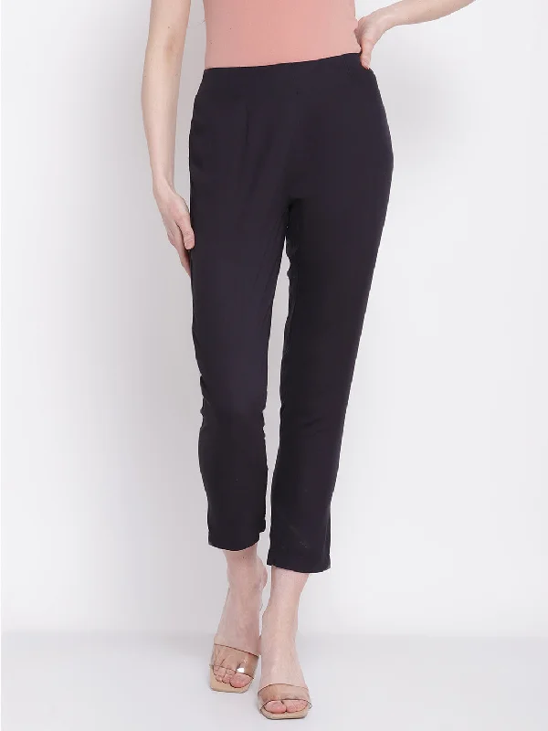 Cantabil Women's Ethnic Navy Pant