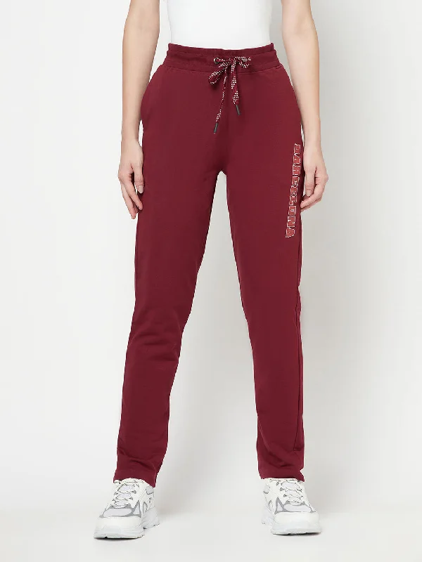 Cantabil Women's Wine Track Pant