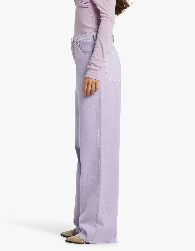 Le High N Tight Wide Leg Raw Aw - Washed Lilac