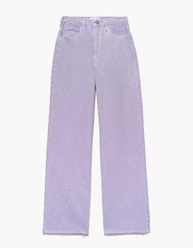 Le High N Tight Wide Leg Raw Aw - Washed Lilac