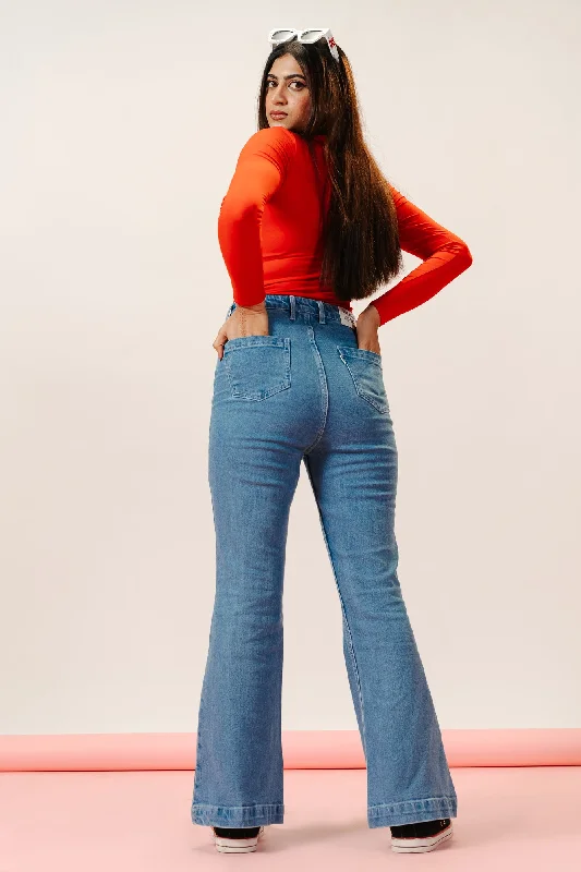 Front Pocket Mermaid Bootcut