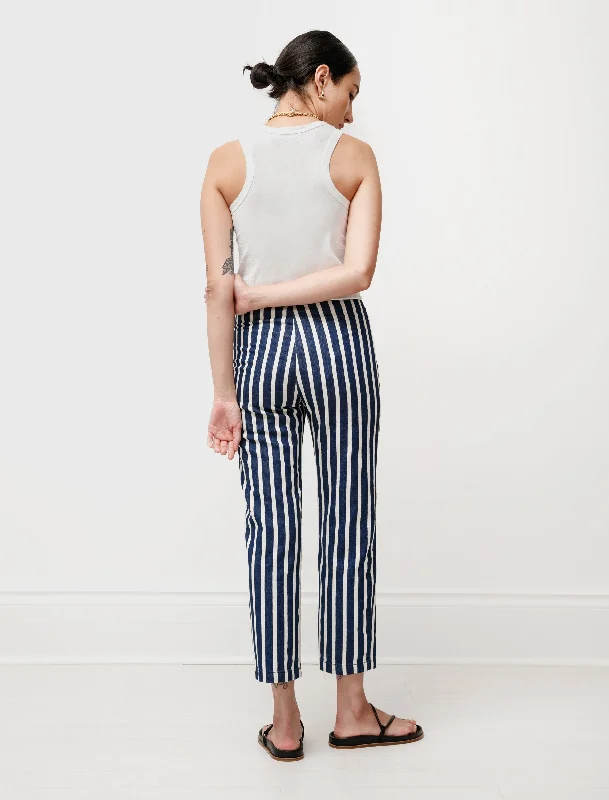 Patch Pocket Striped Jeans