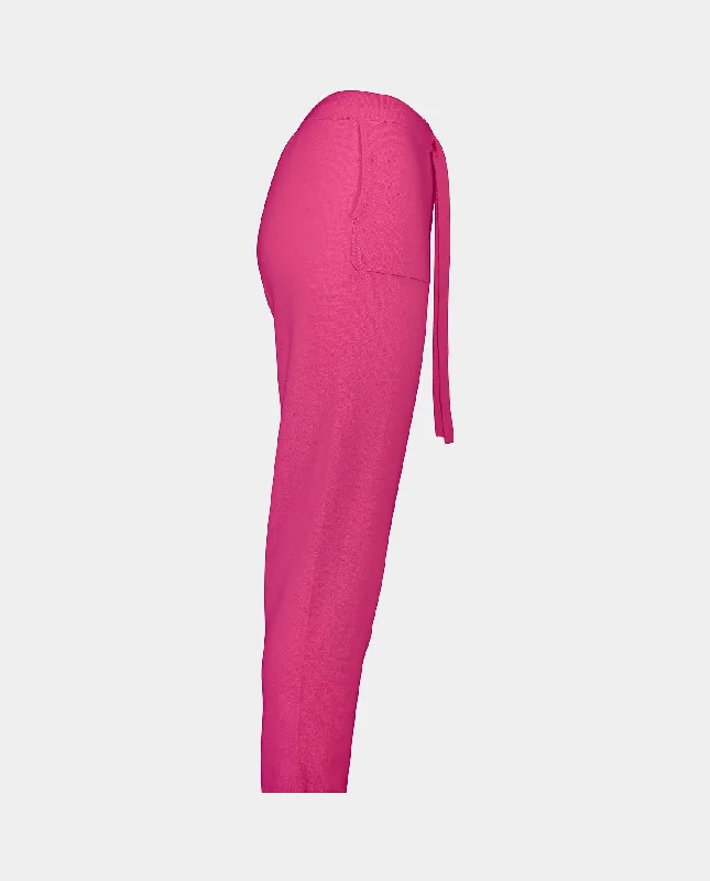 Hosen aus Cashmere-Mischung in Rose - Lockerer Schnitt