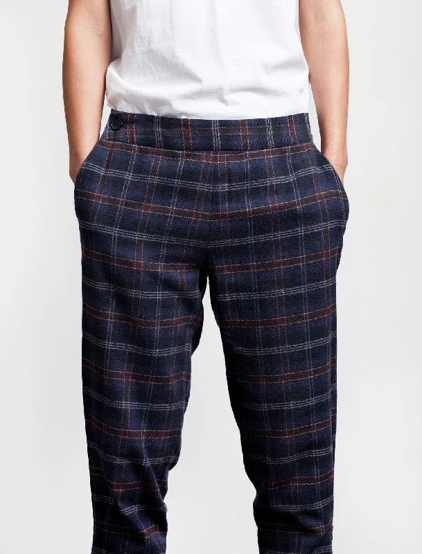 Flannel Side Zip Pant