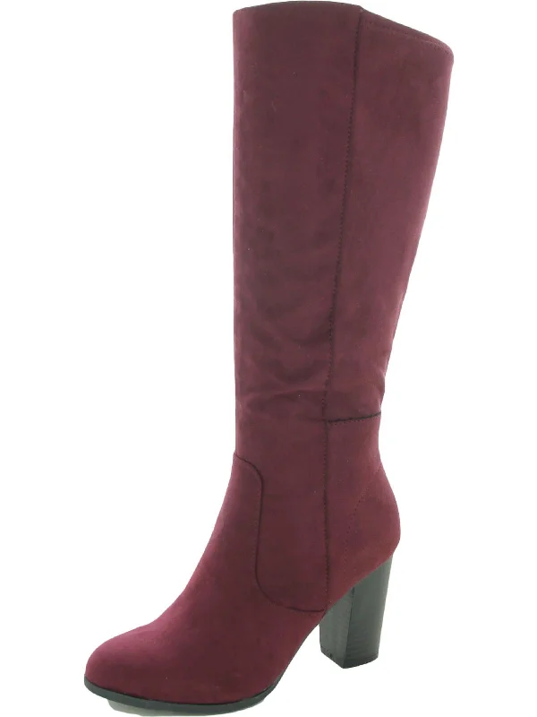 Addy Womens Faux Suede Tall Knee-High Boots