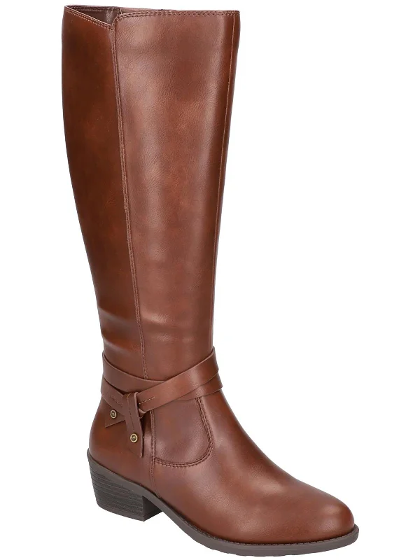 Anissa  Womens Leather Dressy Knee-High Boots