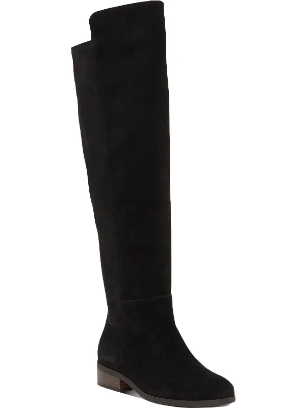 Calypso Womens Suede Tall Over-The-Knee Boots