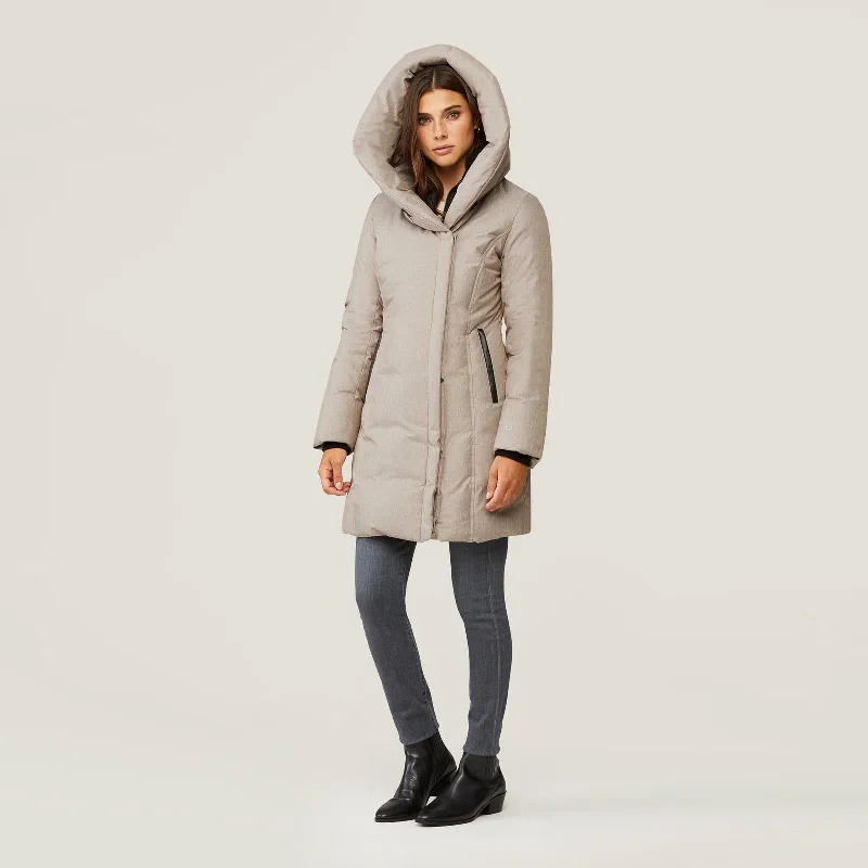 Camelia Brushed Down Coat (Fawn)