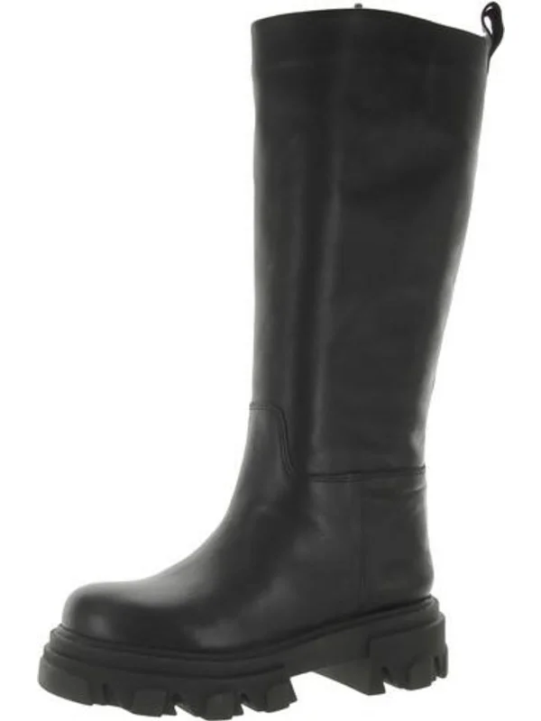 GOAL Womens Leather Pull On Knee-High Boots