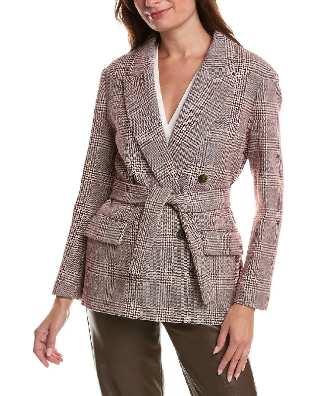 Maje Wool-Blend Suit Blazer