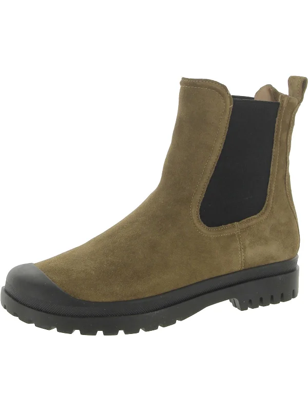 Osana Womens Suede Slip On Chelsea Boots