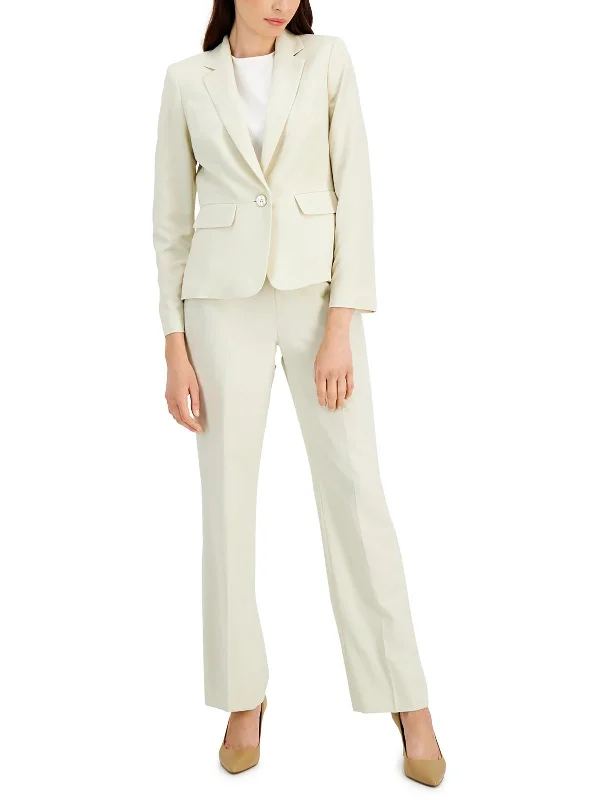 Petites Womens 2PC Polyester Pant Suit