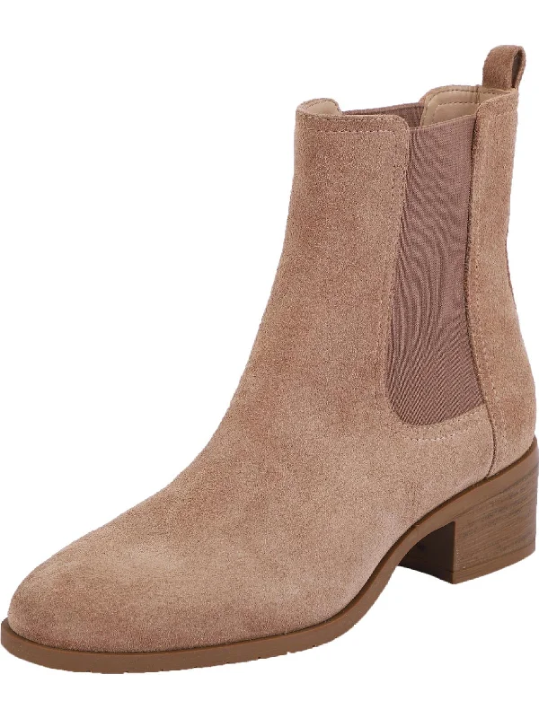 Salt Womens Stretch Block Heel Chelsea Boots