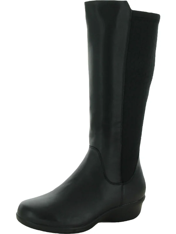 West Womens Leather Tall Knee-High Boots