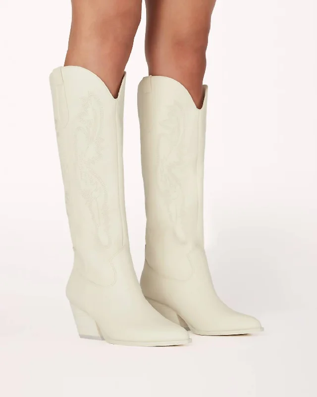 Zeina Boots In Bone