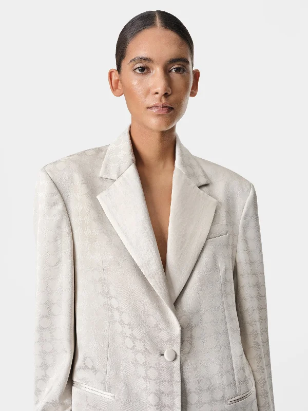 WOMEN - WOMEN'S MA QUAD OVERSIZED BLAZER - Alabaster