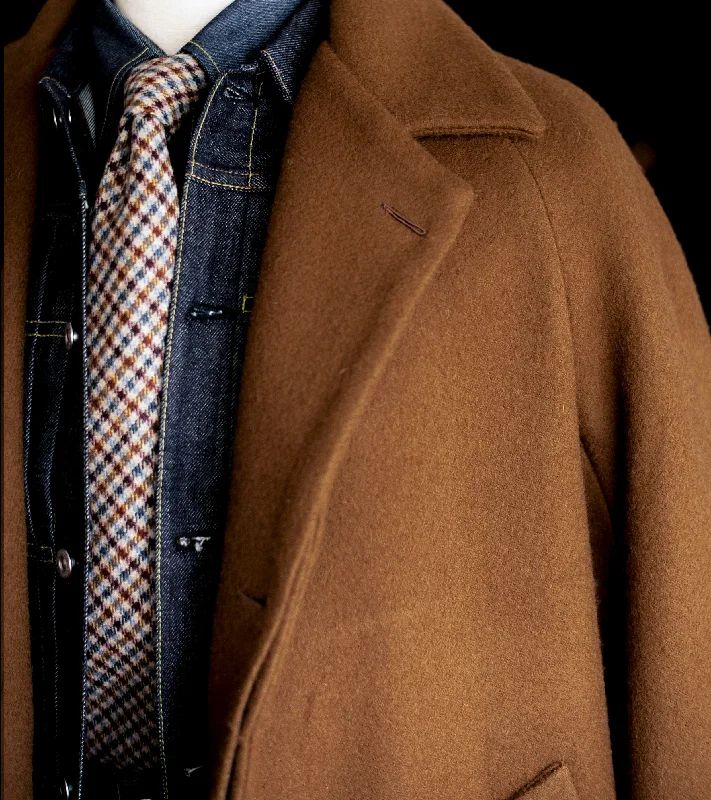 Bryceland's Balmacaan Coat Brown