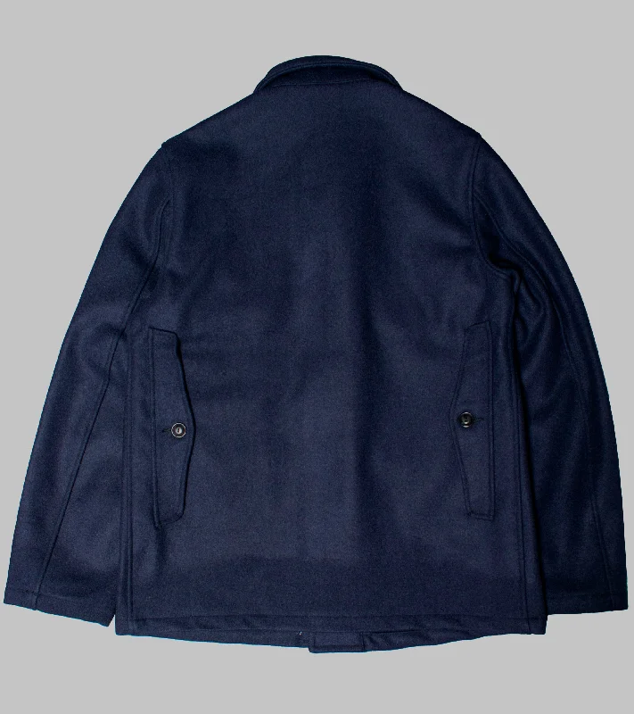 Bryceland's Hunting Jacket Navy Kersey Wool