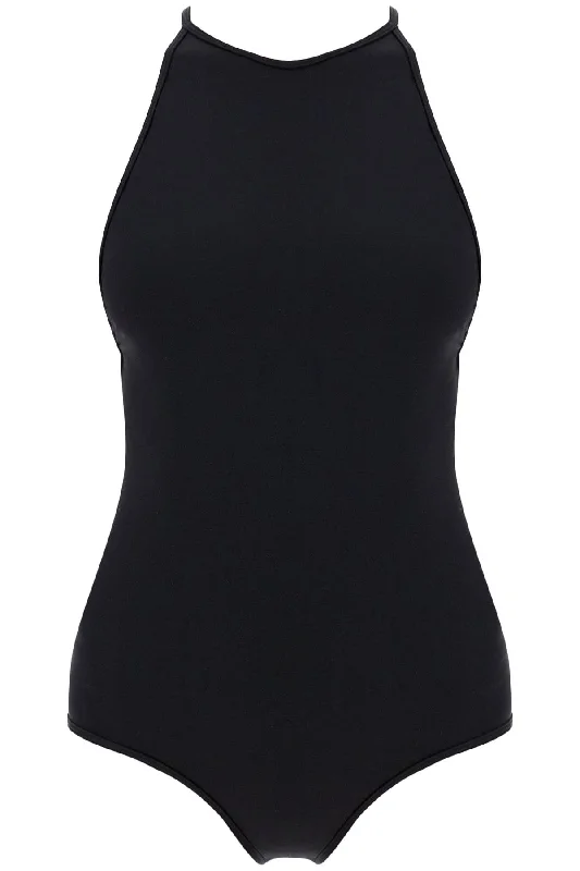 halter neck one-piece swims 243 WRW4711 FB0097 BLACK