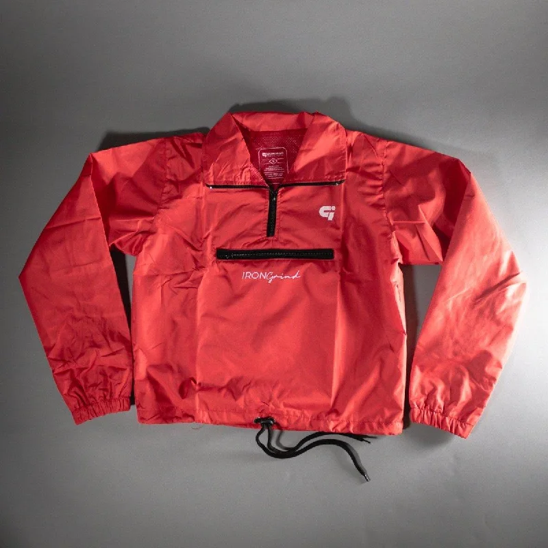 Womens Hava Windbreaker Jacket | Fiery Red