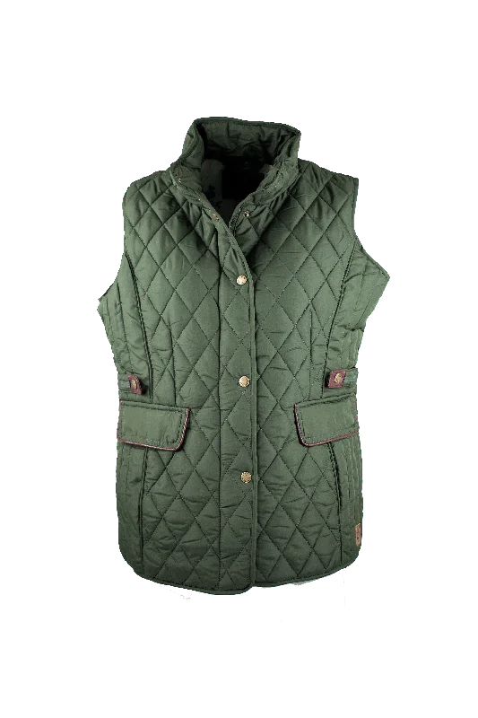 LJ001 - Ladies Maya Quilted Gilet - GREEN