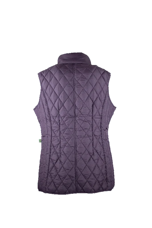 LJ001 - Ladies Maya Quilted Gilet - PLUM