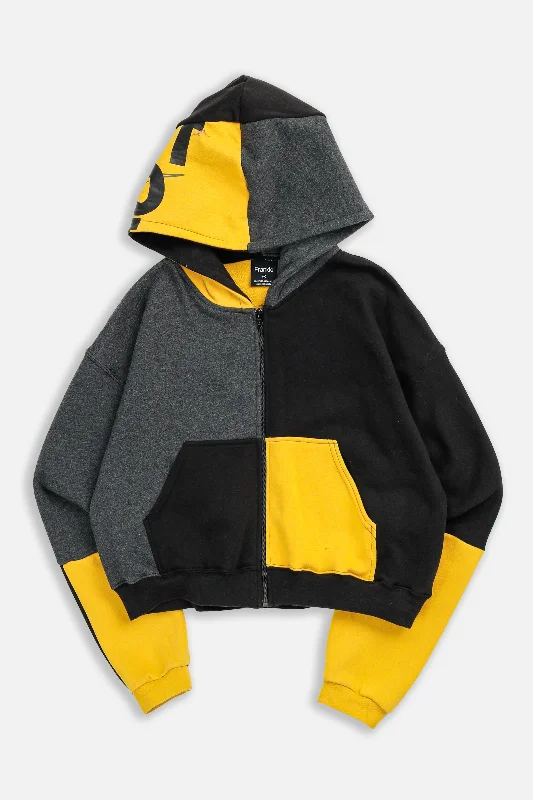 Rework Nike Crop Zip Hoodie - M