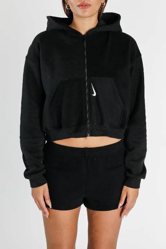 Rework Nike Crop Zip Hoodie - M