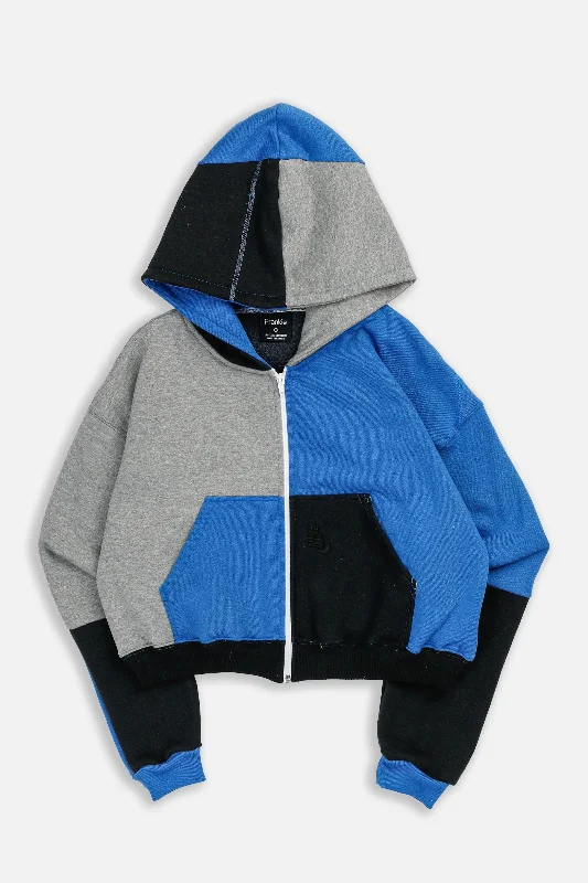 Rework Nike Crop Zip Hoodie - S