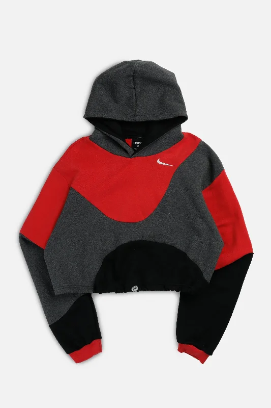 Rework Nike Wave Crop Sweatshirt - L