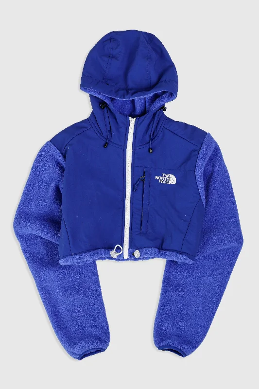 Rework North Face Crop Fleece Jacket - M