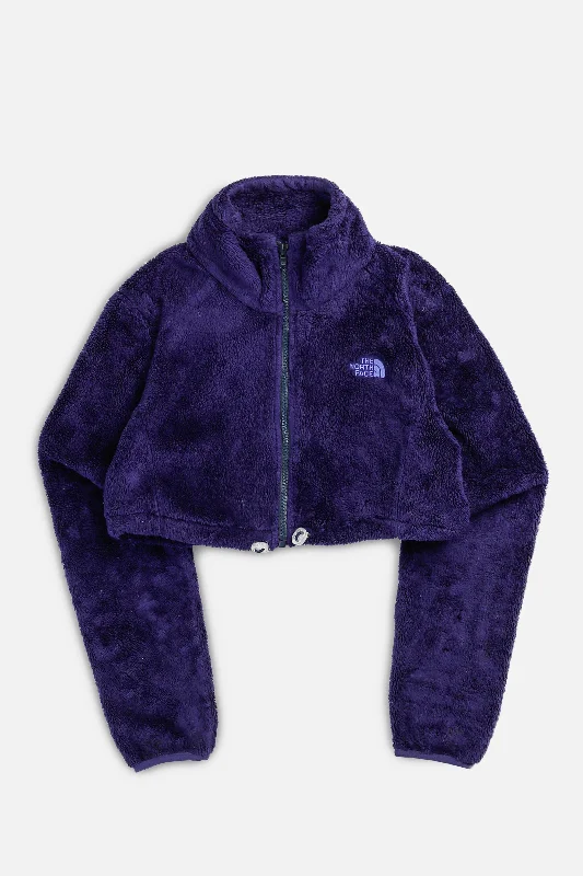 Rework North Face Crop Fleece Jacket - XS