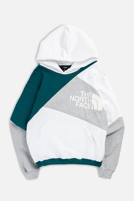 Rework North Face Patchwork Sweatshirt - S