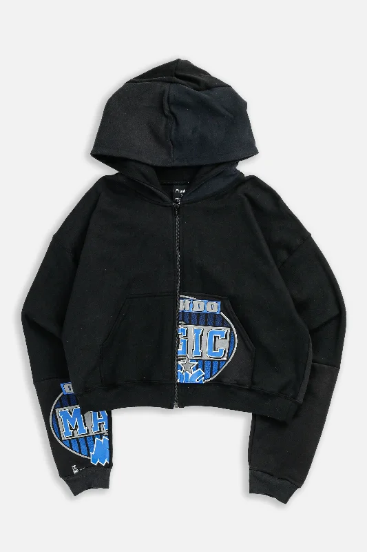 Rework Orlando Magic NBA Crop Zip Hoodie - M