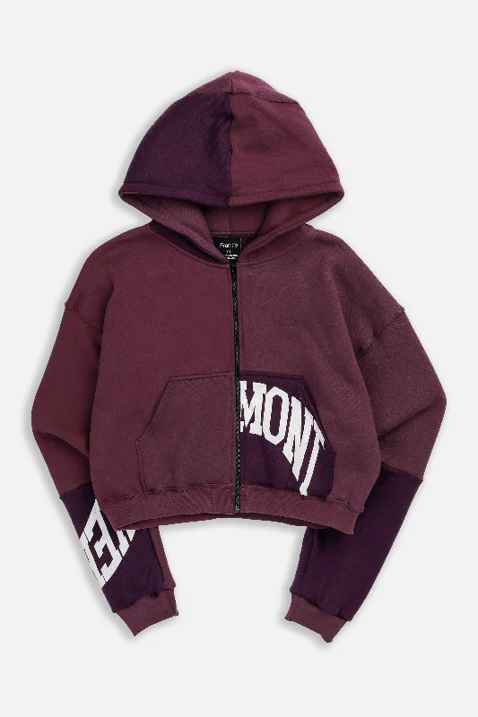 Rework Vermont Crop Zip Hoodie - S