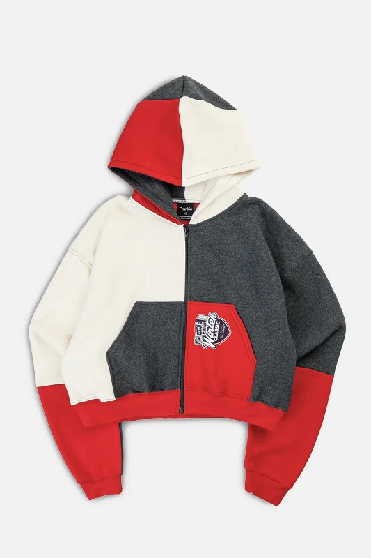 Rework Winter Classic NHL Crop Zip Hoodie - S