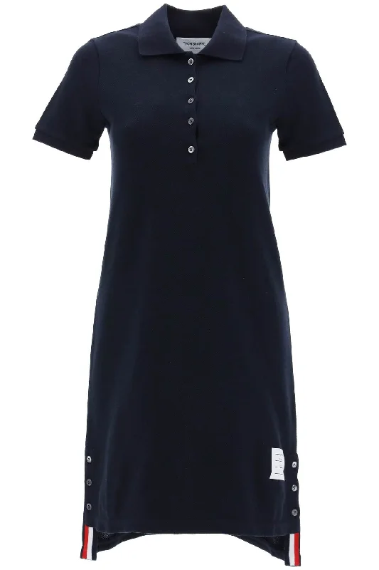 rwb striped polo dress with band FJD027A 00050 NAVY