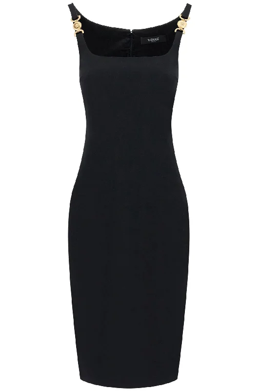 stretch cady sheath dress 1016410 1A00524 BLACK