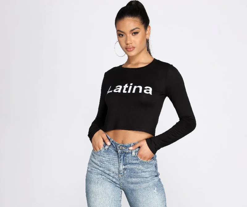 Latina Cropped Tee